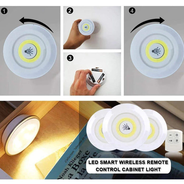 LED Wireless  Closet Remote Control Dimmable Lamp Blossom Online UG