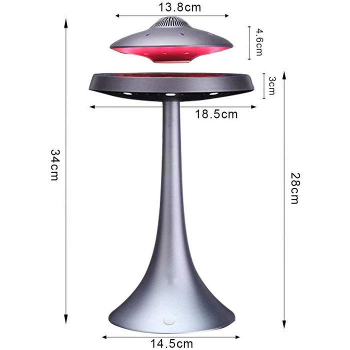 Levitating UFO Lamp Speaker nebula-light.com