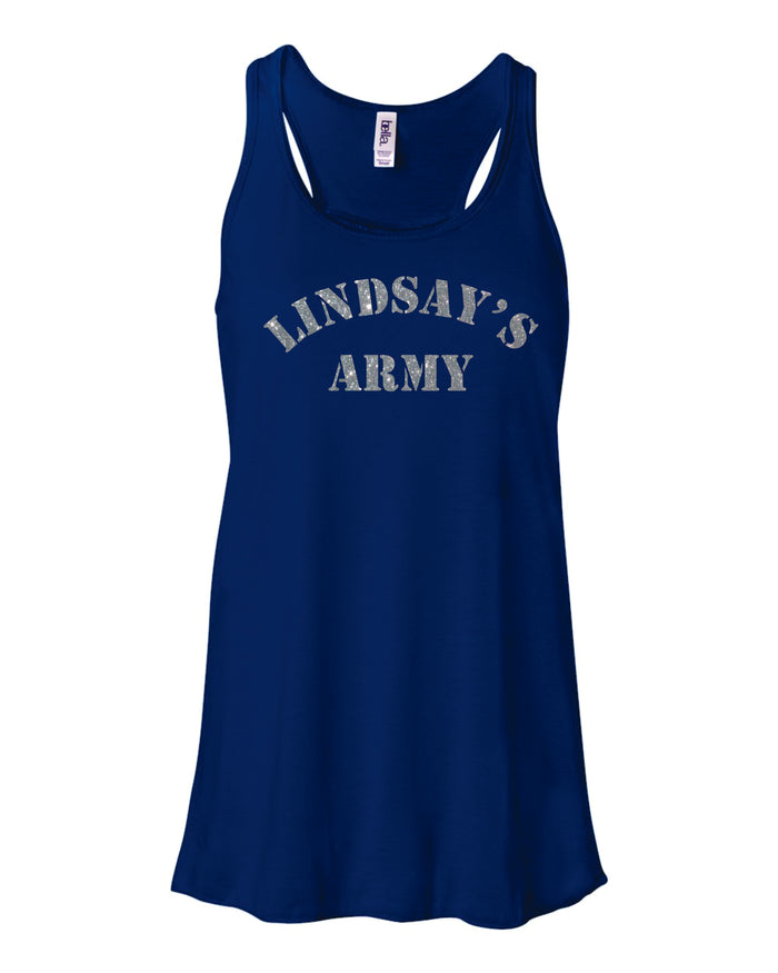 Lindsay's Army Flowy Tank- Matte or Glitter
