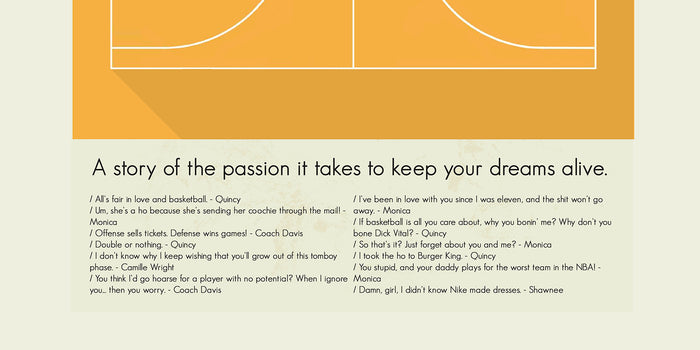 Love & Basketball Mid-Century Modern Print | 12"x18" or 18"x24" Print only