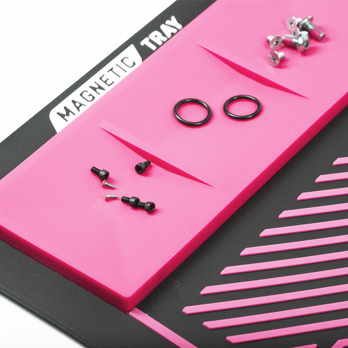 MagMat - Magnetic Tech Mat - Black/Neon Pink