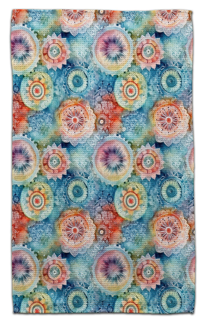 Mandalas Blue Eco-Friendly Towel - CJ Bella Co.