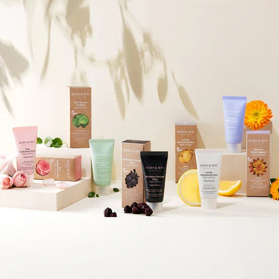 MARY & MAY Believe In Truth mini gift set vegan wash off mask مجموعة الاقنعة للبشرة بحجم ميني من ماري اند ماي
