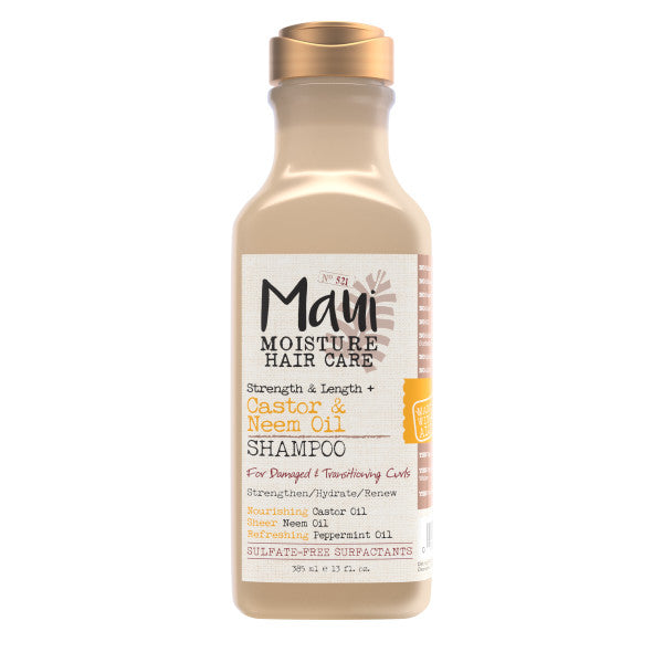 MAUI MOISTURE Castor & Neem Oil Shampoo شامبو الشعر بزيت الخروع والنيم