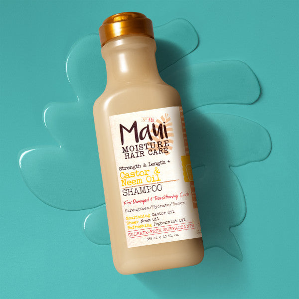 MAUI MOISTURE Castor & Neem Oil Shampoo شامبو الشعر بزيت الخروع والنيم