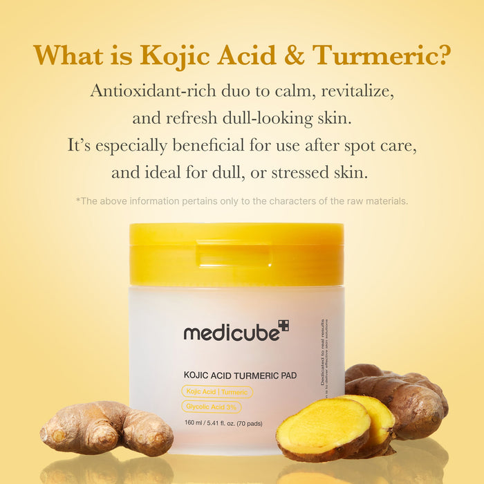 Medicube Kojic Acid Turmeric Pad (70pcs) - 160ml