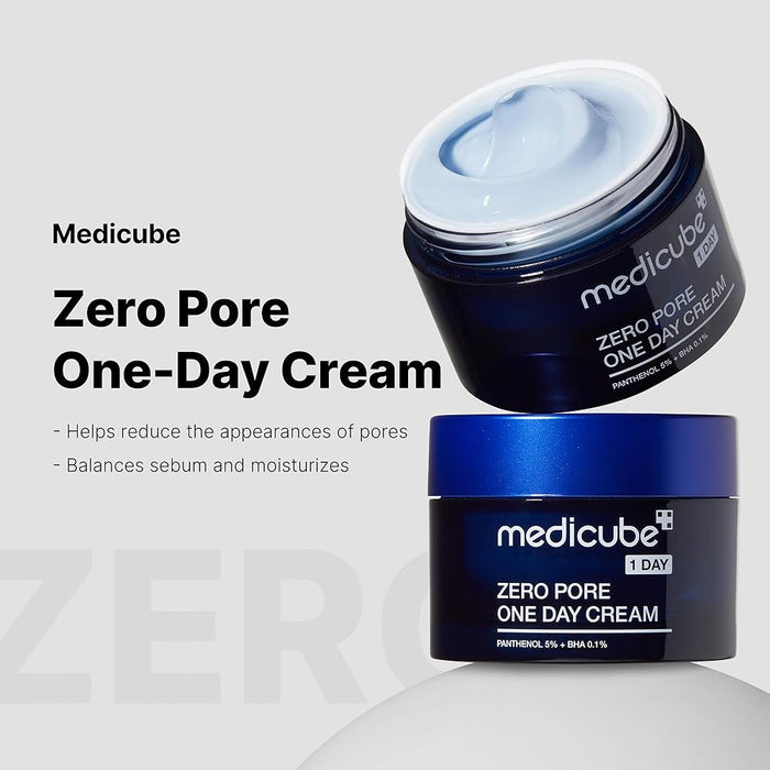 MEDICUBE Zero Pore One Day Cream Panthenol 5% + BHA 0.1% Niacinamide 2% كريم البشرة من ميديكيوب