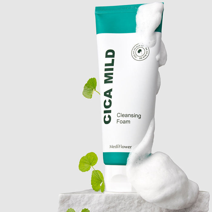 MEDIFLOWER Cica Mild Cleaning Foam غسول البشرة الرغوي بالسيكا من ميدفلاور