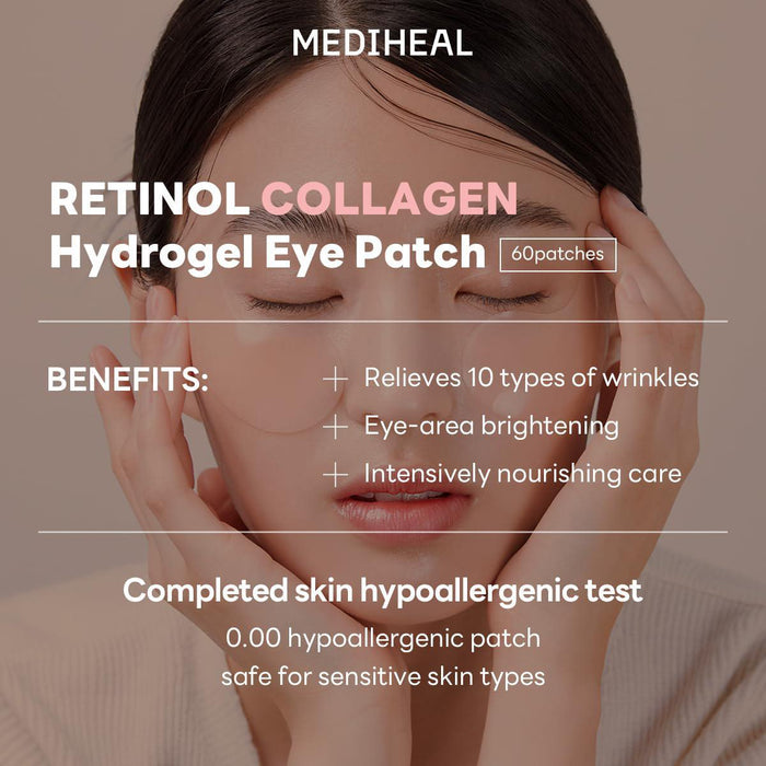 Mediheal Retinol Collagen Eye Ampoule Spot Patch 60 pcs