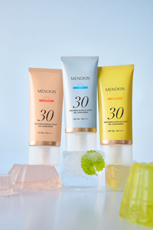 Menokin 30 Seconds Glow & Clear Gel Sunscreen | GlamTouch UK