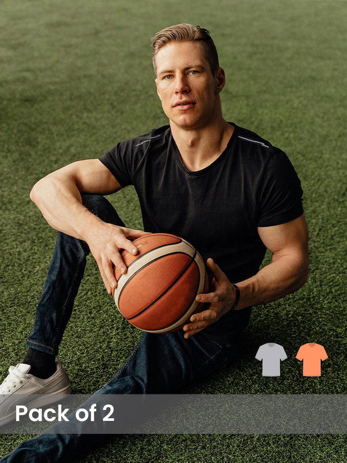 Men's Activewear Sports T-shirt Pack of 2