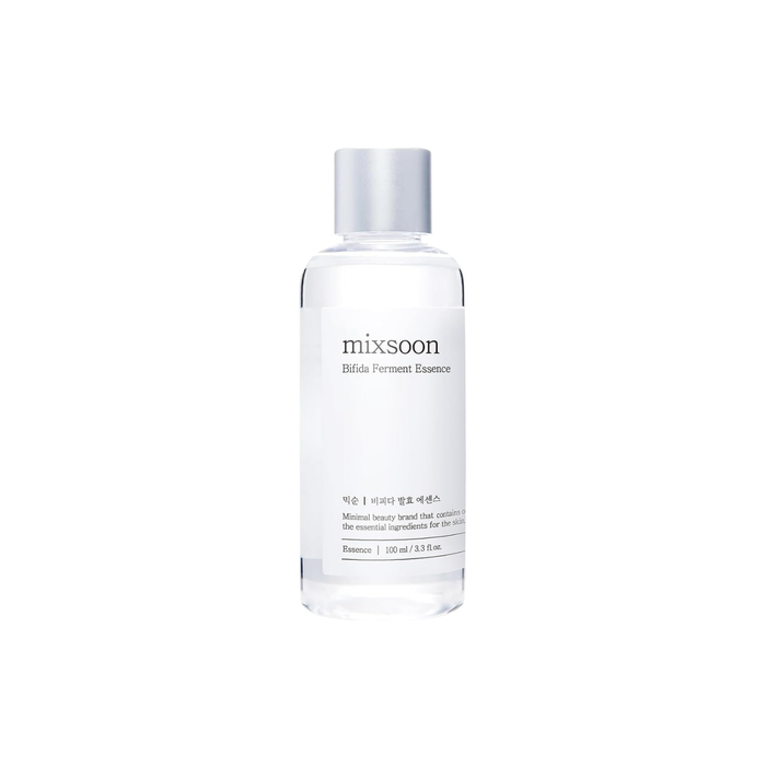 MIXSOON Bifida Ferment Essence is a minimalist essence designed to help strengthen the skin barrier and support healthier-looking skin. Formulated with Bifida Ferment Extract, Glycerin, and Butylene Glycol, it delivers lightweight hydration while helping improve skin resilience and balance. Ideal for calming stressed skin and maintaining moisture without heaviness.