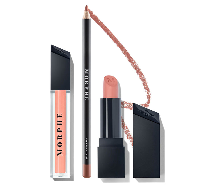 Morphe OUT & A POUT NUDE PINK LIP TRIO مجموعه مكياج الشفاه