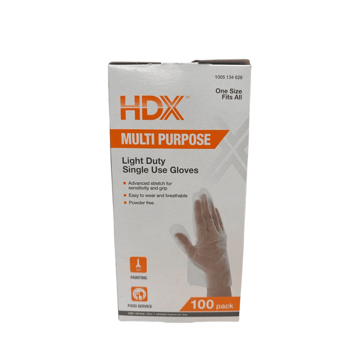 Multi Purpose Light Duty Single Use Glove (100pcs/box) | HDX