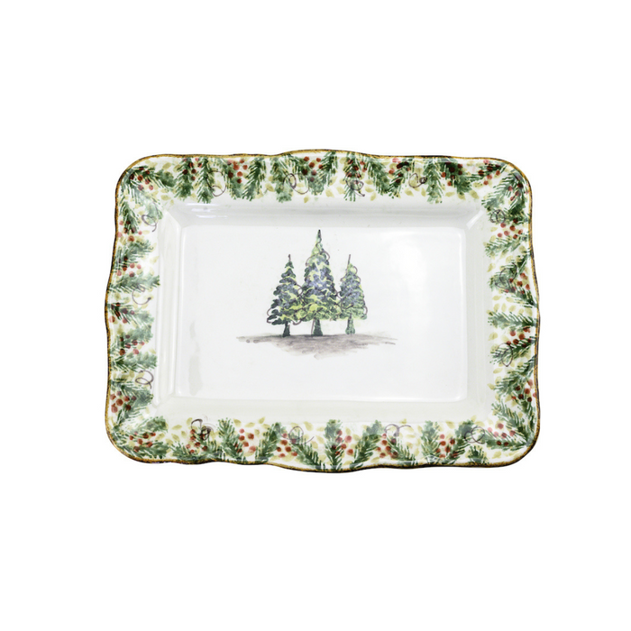 Natale Scalloped Medium Rec Tray 6835