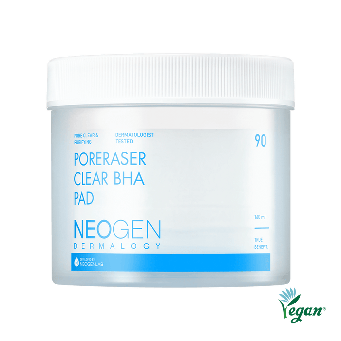 NeoGen DERMALOGY PORERASER CLEAR BHA PAD 160ML (90 PADS) - Komiko Beauty