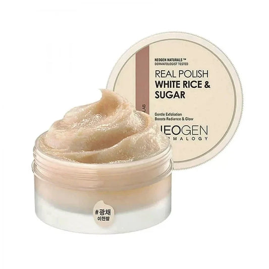 NEOGEN Real Polish White Rice & Sugar Gentle Exfoliation Boosts Radiance & Glow