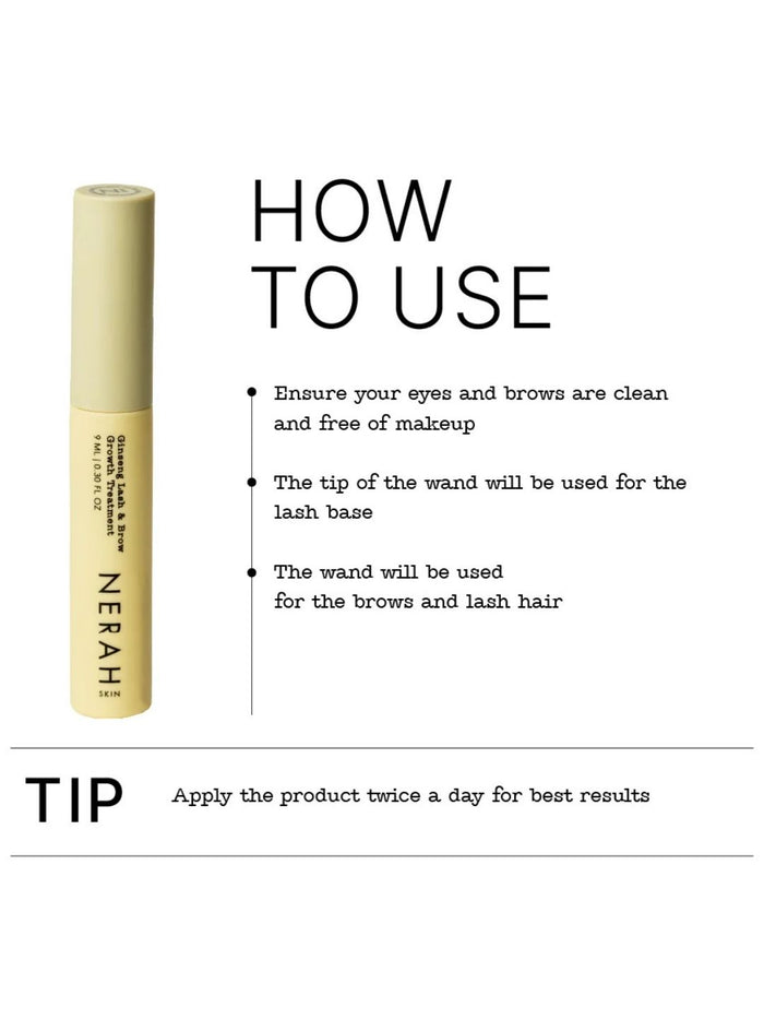 Nerah Skin Ginseng Lash & Brow Growth Treatment (9ml)