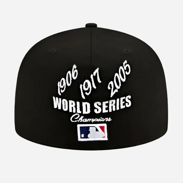 New Era Chicago White Sox 59FIFTY Fitted MLB 3x World Champions Patch Years Cap