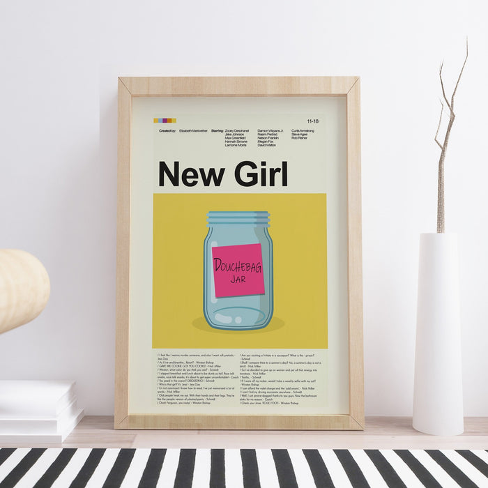 New Girl - Douchebag Jar | 12"x18" or 18"x24" Print only