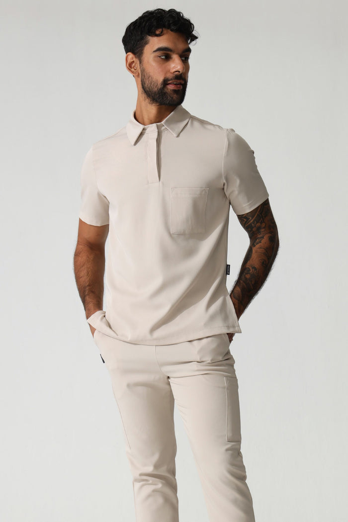 NEW MENS PRO-COLLARED TOP - Greens Medi Scrubs South Africa - Premium Medical Uniforms & Apparel - Delivery Across SA