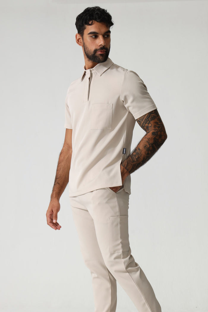 NEW MENS PRO-COLLARED TOP - Greens Medi Scrubs South Africa - Premium Medical Uniforms & Apparel - Delivery Across SA