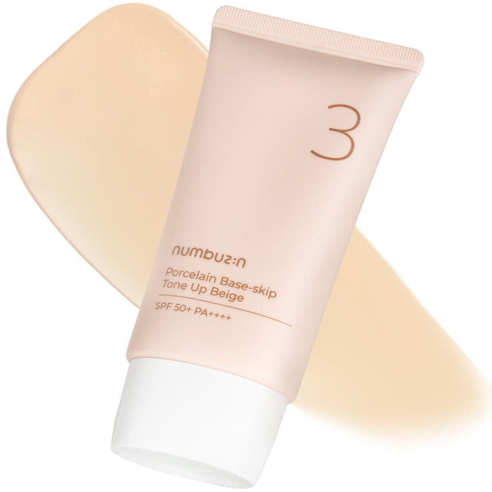 Numbuzin No.3 Porcelain Base Skip Tone Up Beige SPF50+ 50 mL