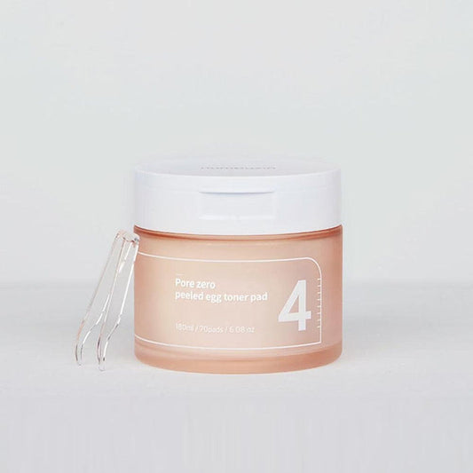Numbuzin No.4 Pore Zero Peeled Egg Toner Pad 70Pads 180ml - Komiko Beauty