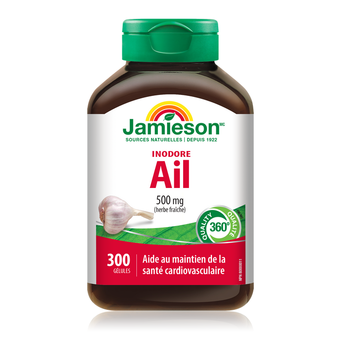 31000318 Jamieson Odourless Garlic 500 mg, 300 ct 2596_MAIN2