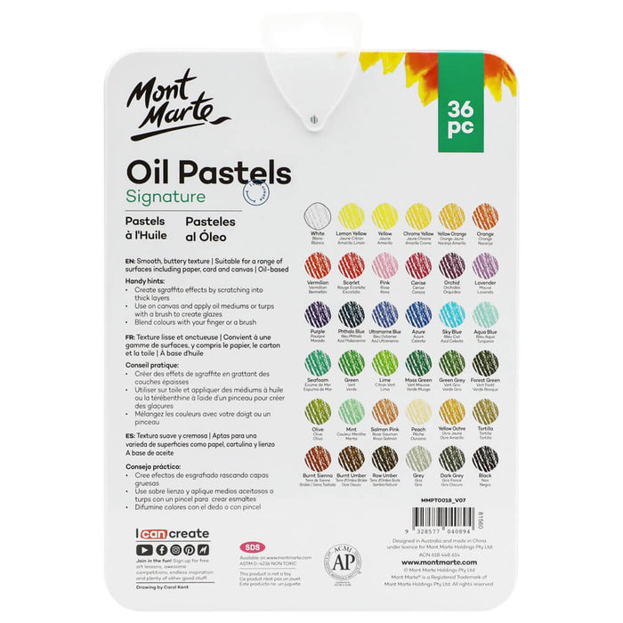 Oil Pastels in Tin Box Signature 36pc