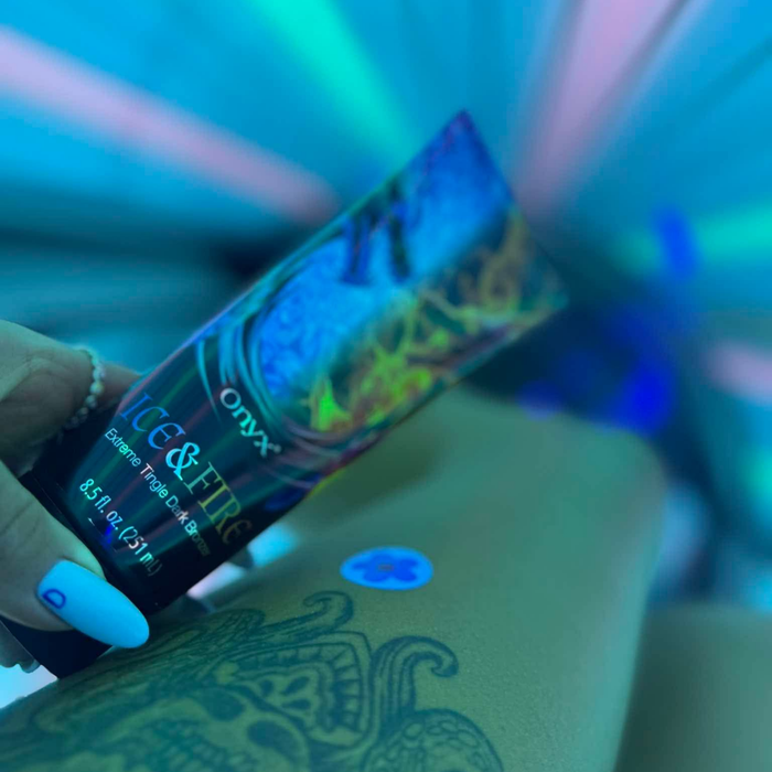 Onyx Ice & Fire Tingle bronzer z efektem chłodząco-mrowiącym do opalania
