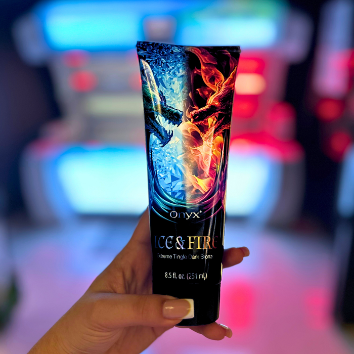 Onyx Ice & Fire Tingle bronzer z efektem chłodząco-mrowiącym do opalania