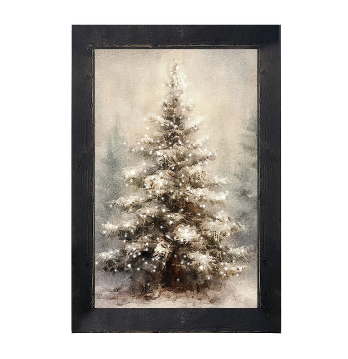 Painted-Lights Conifer - Framed art