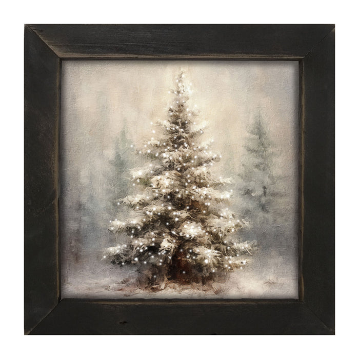 Painted-Lights Conifer - Framed art