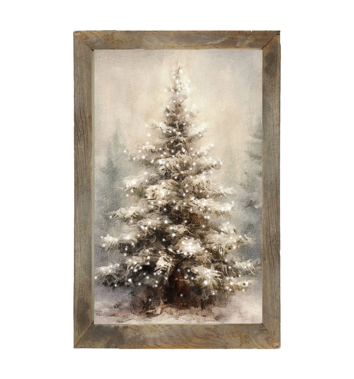 Painted-Lights Conifer - Framed art