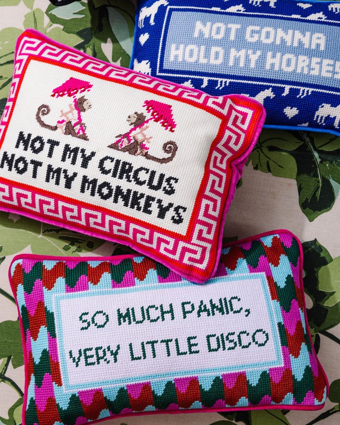 Panic at the Disco Needlepoint Pillow