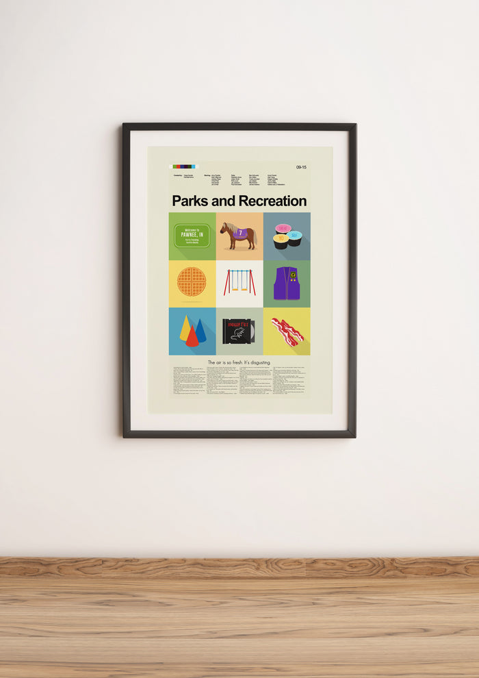 Parks and Recreation - The Series Mid-Century Modern Print LARGE | 18"x24" Print only