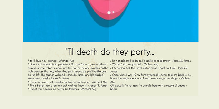 Party Monster Inspired Mid-Century Modern Print | 12"x18" or 18"x24" Print only