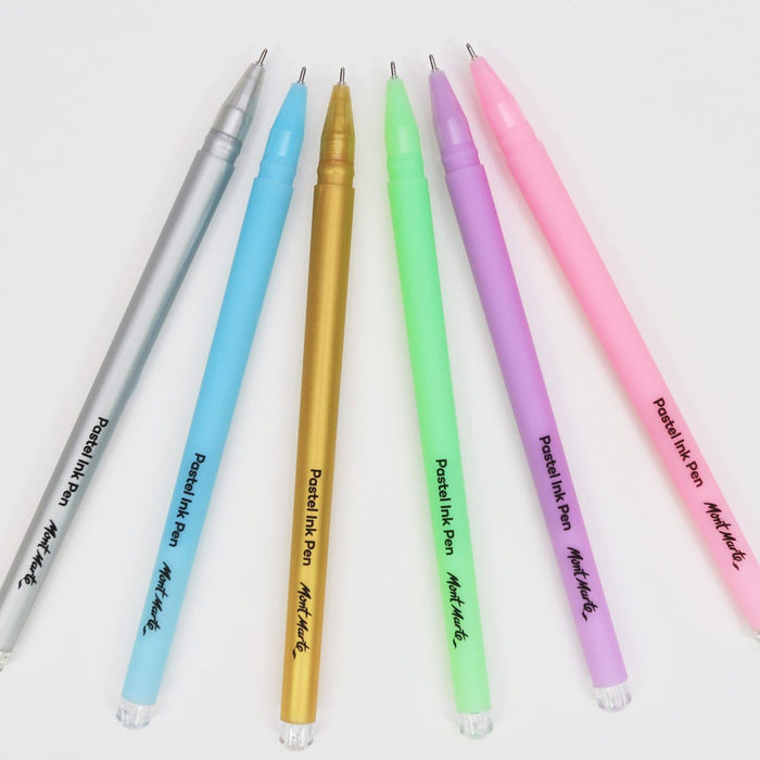 Pastel Ink Pens Fine Tip Signature 6pc