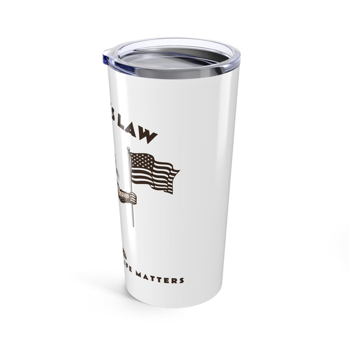 Peanut's Law Tumbler