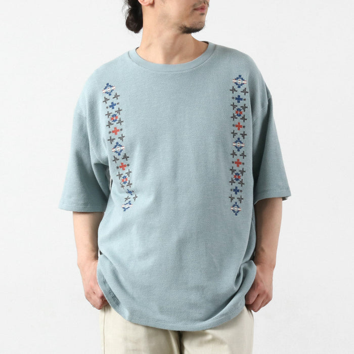 PENDLETON / Heavyweight Pique Embroidered T-Shirt
