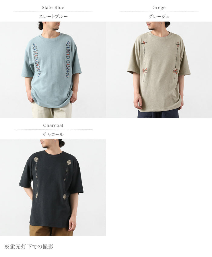 PENDLETON / Heavyweight Pique Embroidered T-Shirt