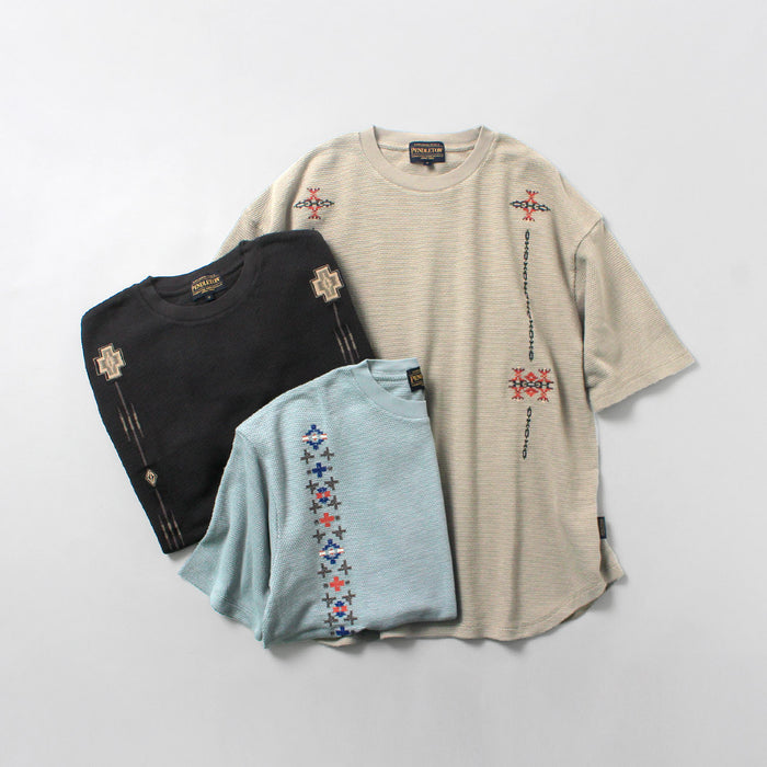PENDLETON / Heavyweight Pique Embroidered T-Shirt