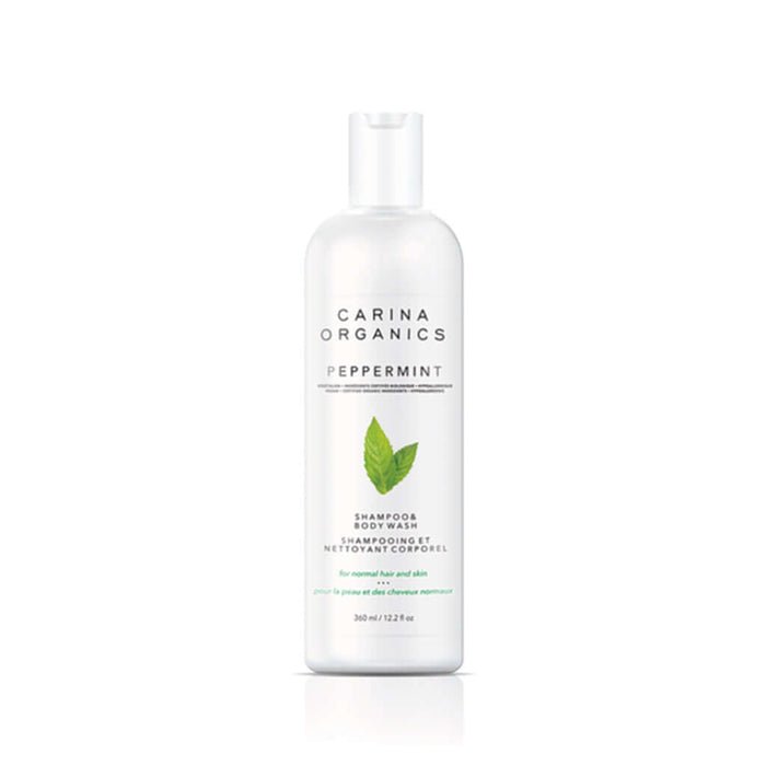 Peppermint Shampoo And Body Wash 360ml - Carina Organics