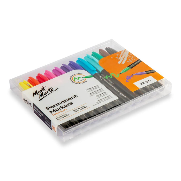 Permanent Markers Premium 12pc