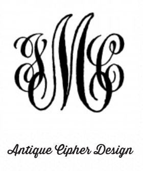 Personalized Stamper Antique Cipher