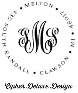 Personalized Stamper: Cipher Deluxe Design
