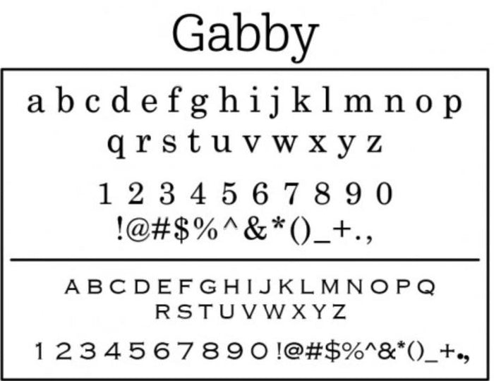 Personalized Stamper-Gabby Design