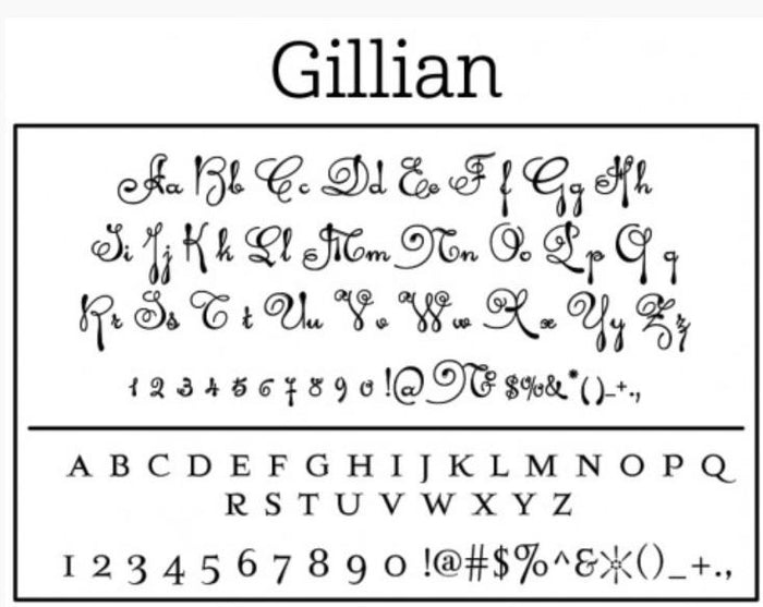Personalized Stamper-Gillian