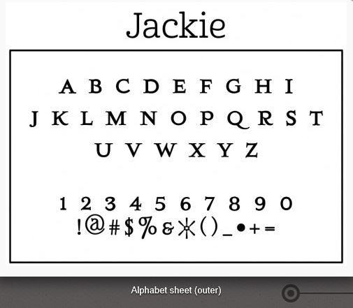 Personalized Stamper: Jackie Design